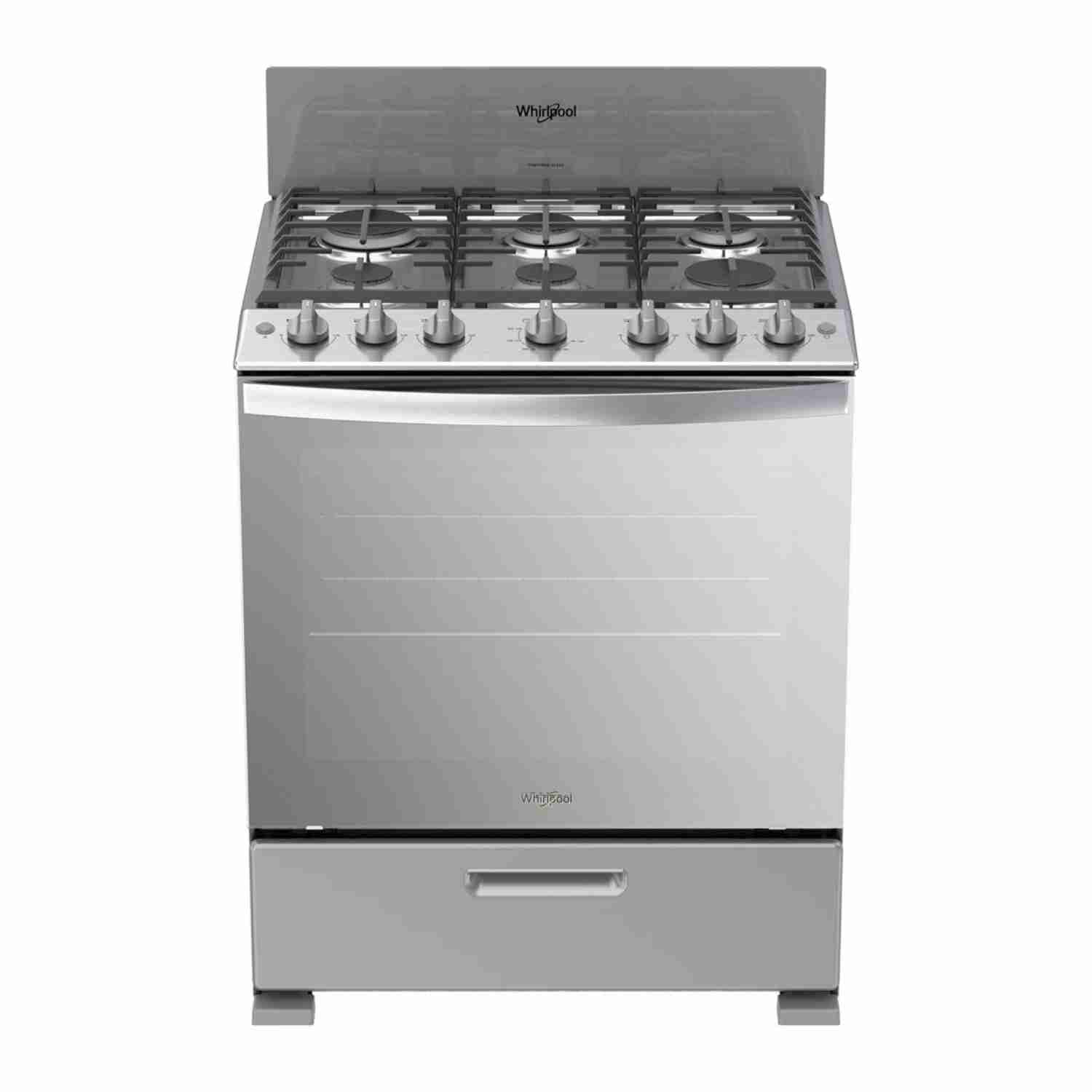 Estufa Whirlpool de Piso Acero Inoxidable