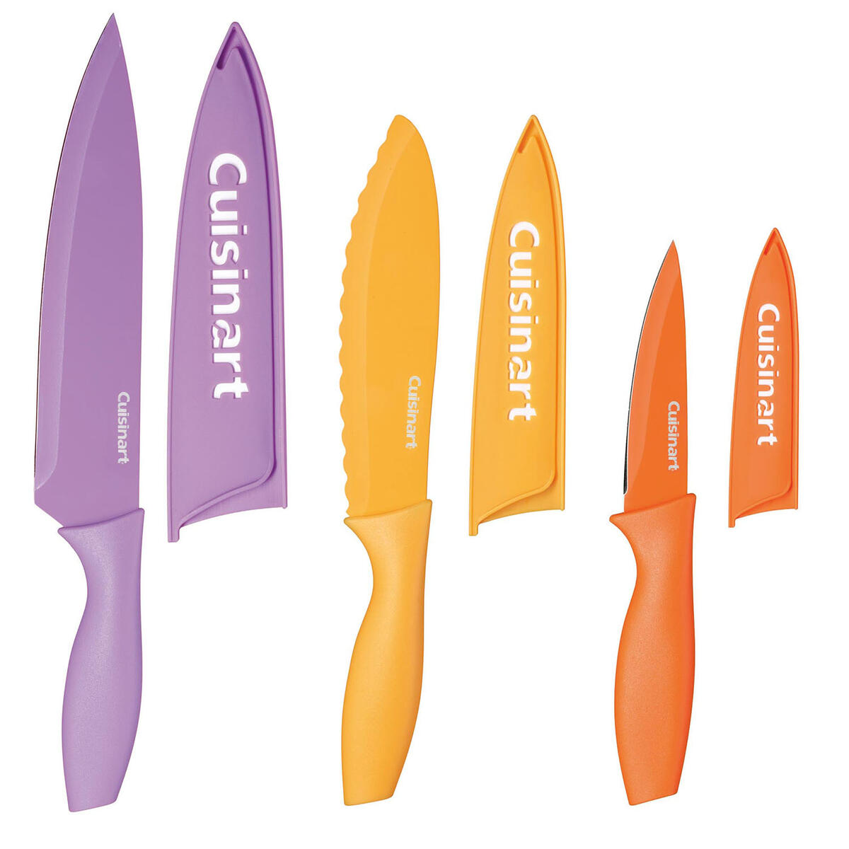 Set de 3 Cuchillos con Protectores Cuisinart