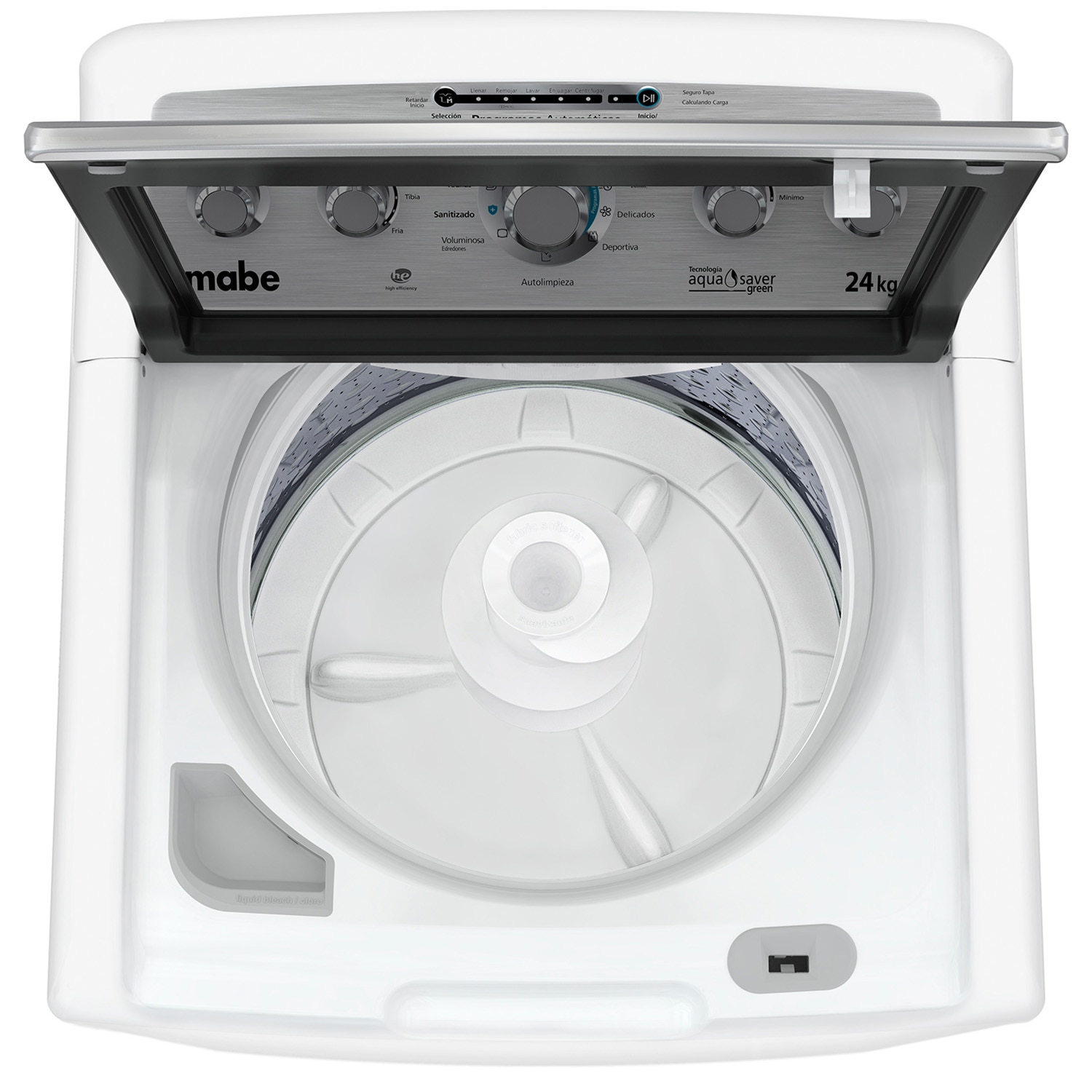 Lavadora Blanca Mabe Carga Superior 24Kg Ng Lma74215Wbab1