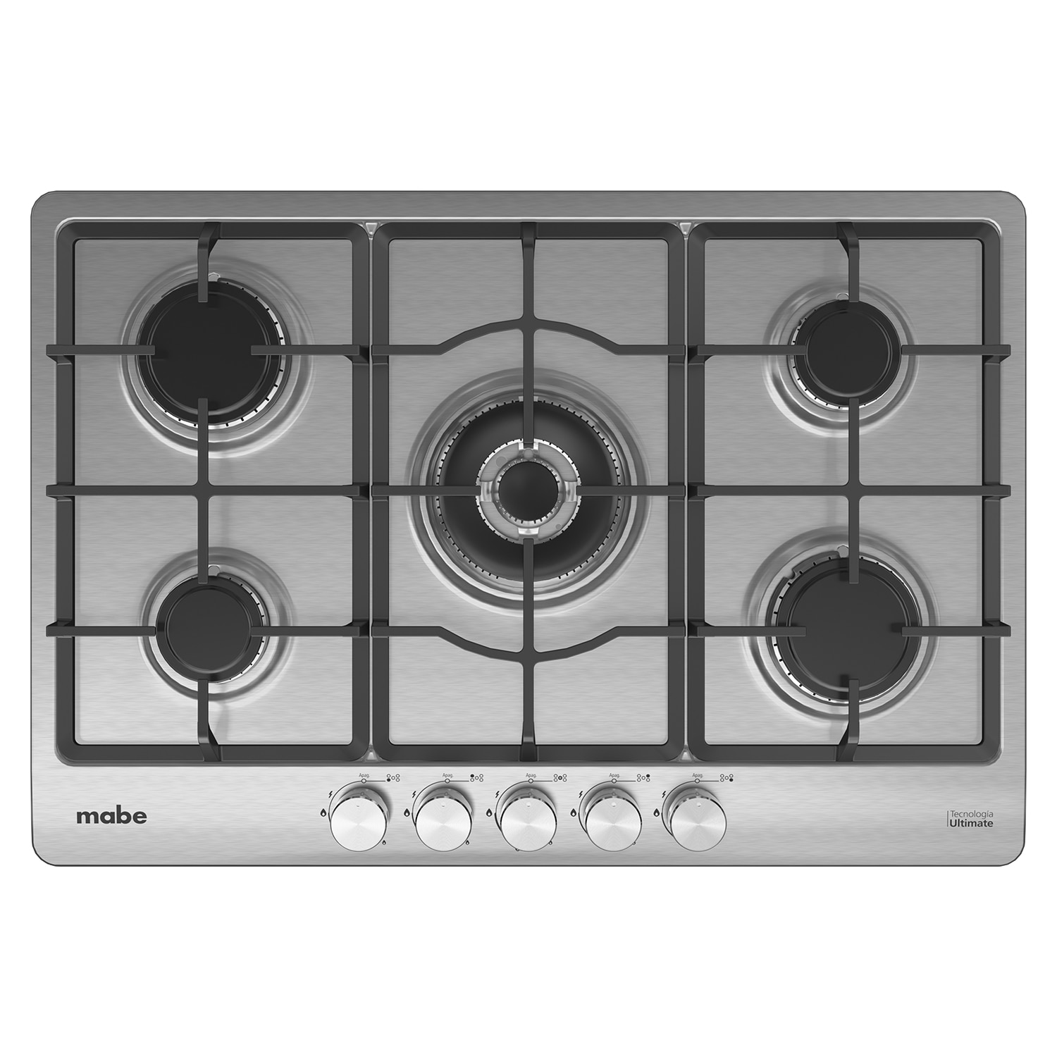 Parrilla Mabe 76Cm Acero Inoxidable Pm75Kri0